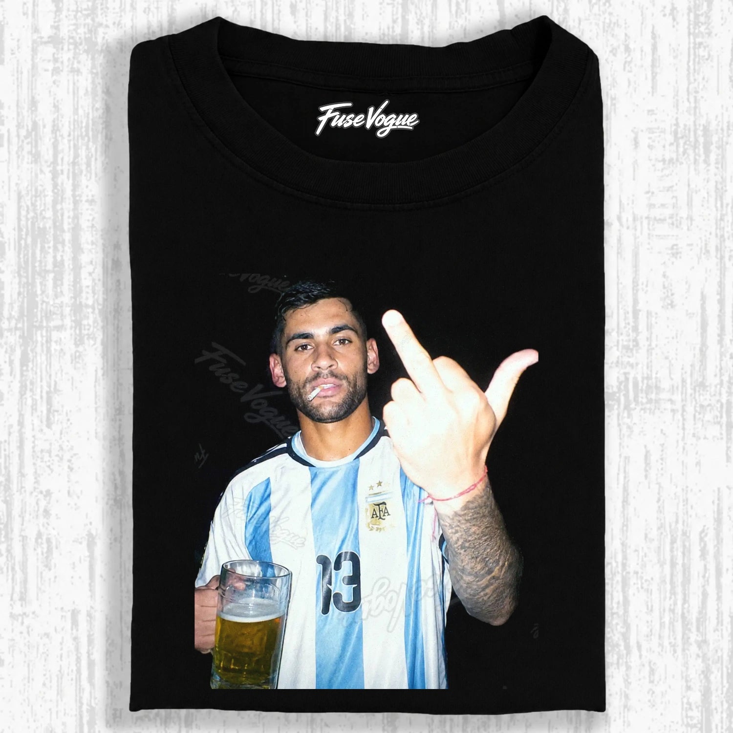 Argentina Football Style Tee 8 - FUSEVOGUE