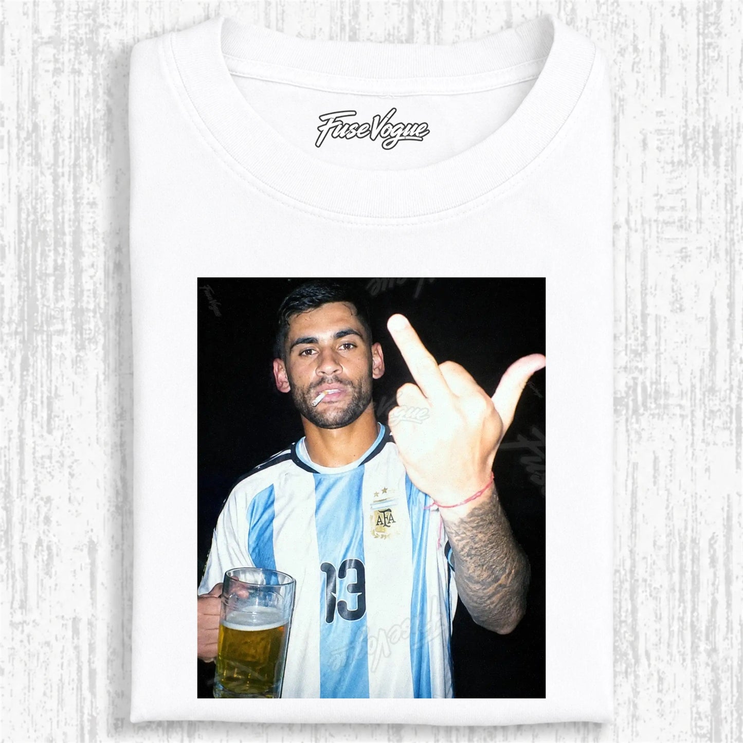 Argentina Football Style Tee 8 - FUSEVOGUE