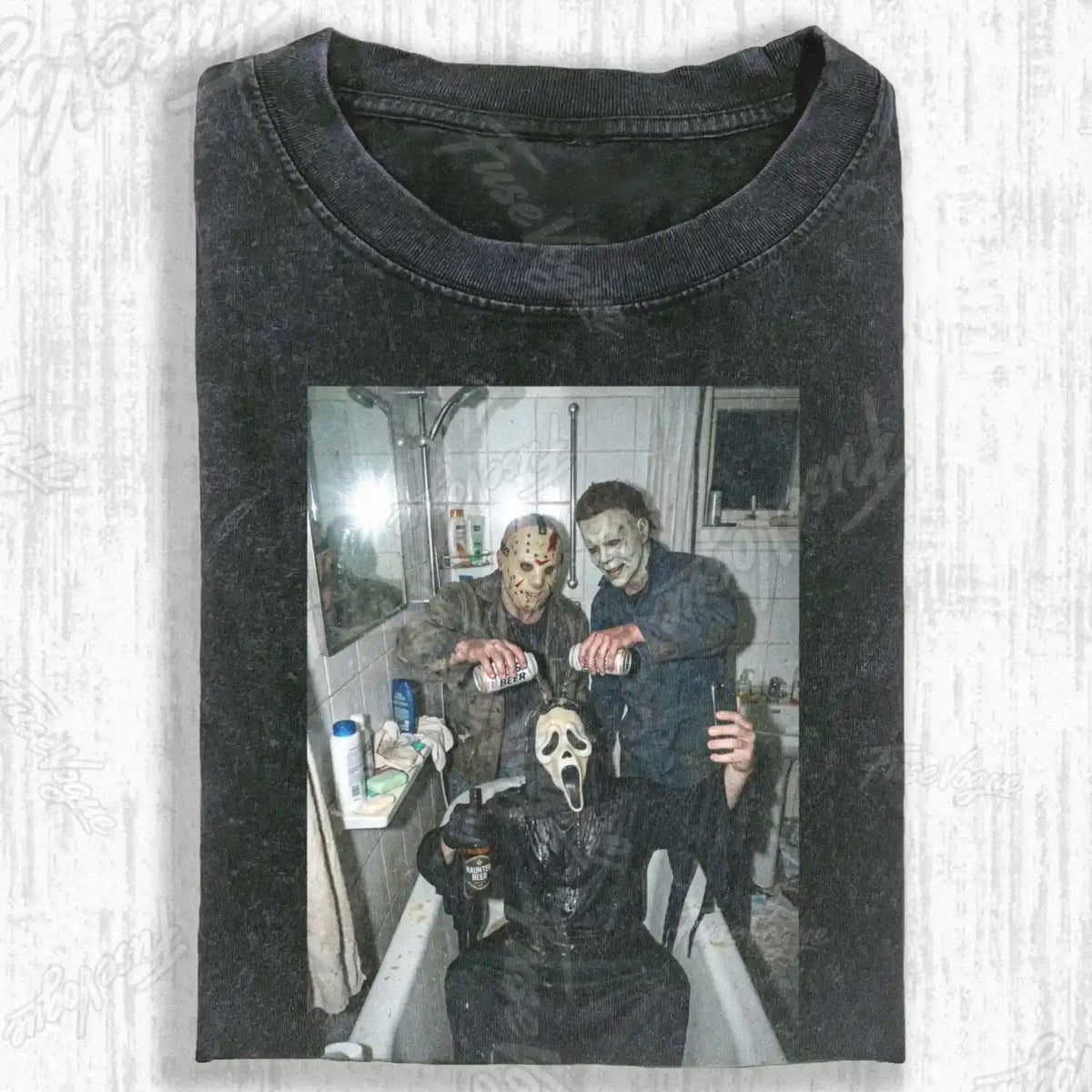 BATH TUB NIGHT GATHERING T-SHIRT - FUSEVOGUE