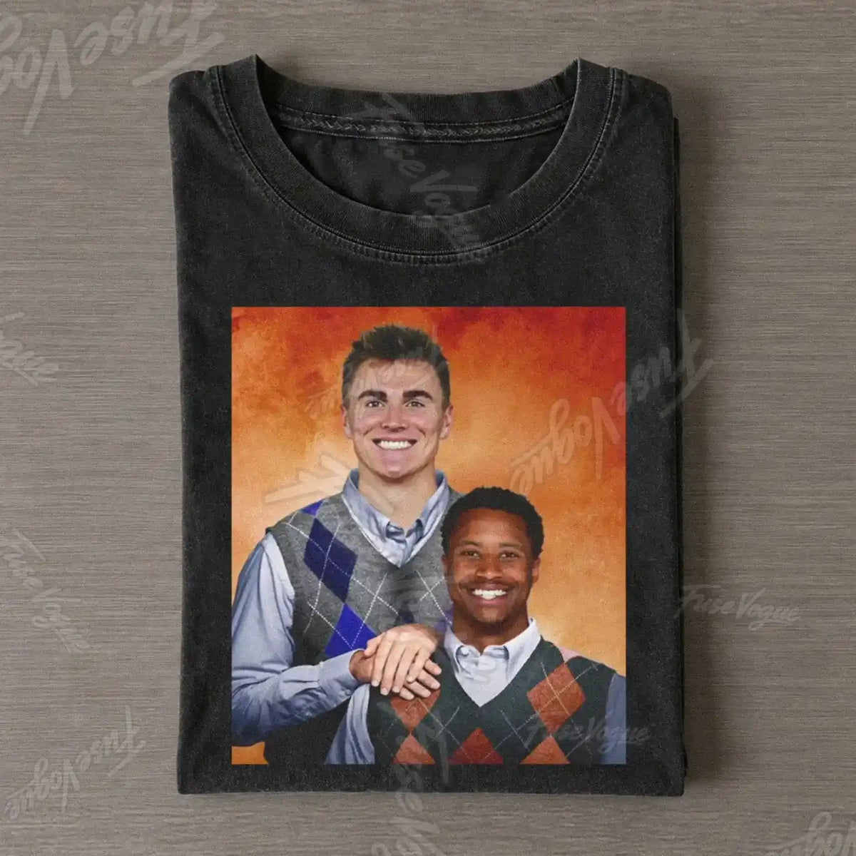 Bo Nix & Courtland Sutton Step Brothers Poster T-shirt - FUSEVOGUE