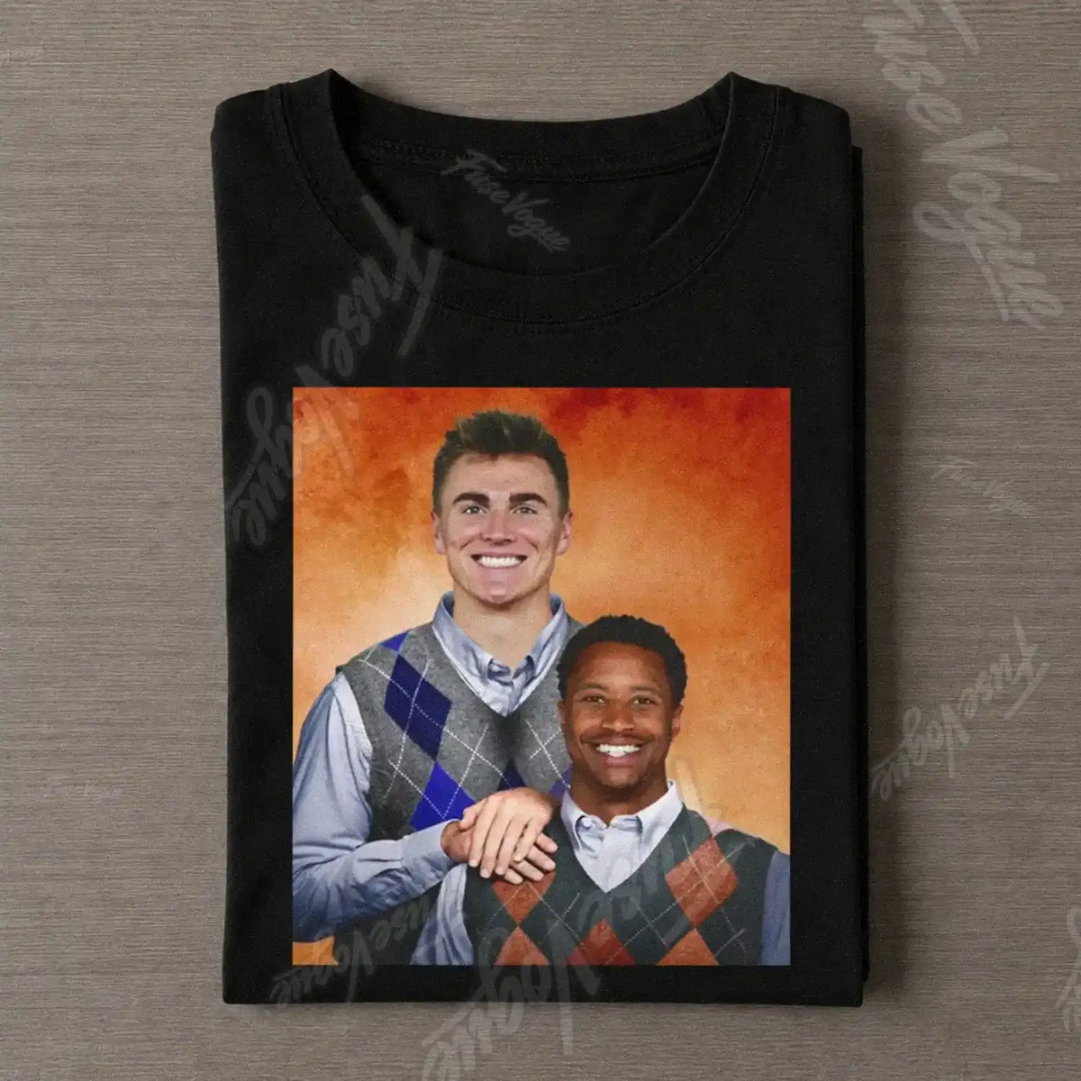 Bo Nix & Courtland Sutton Step Brothers Poster T-shirt - FUSEVOGUE