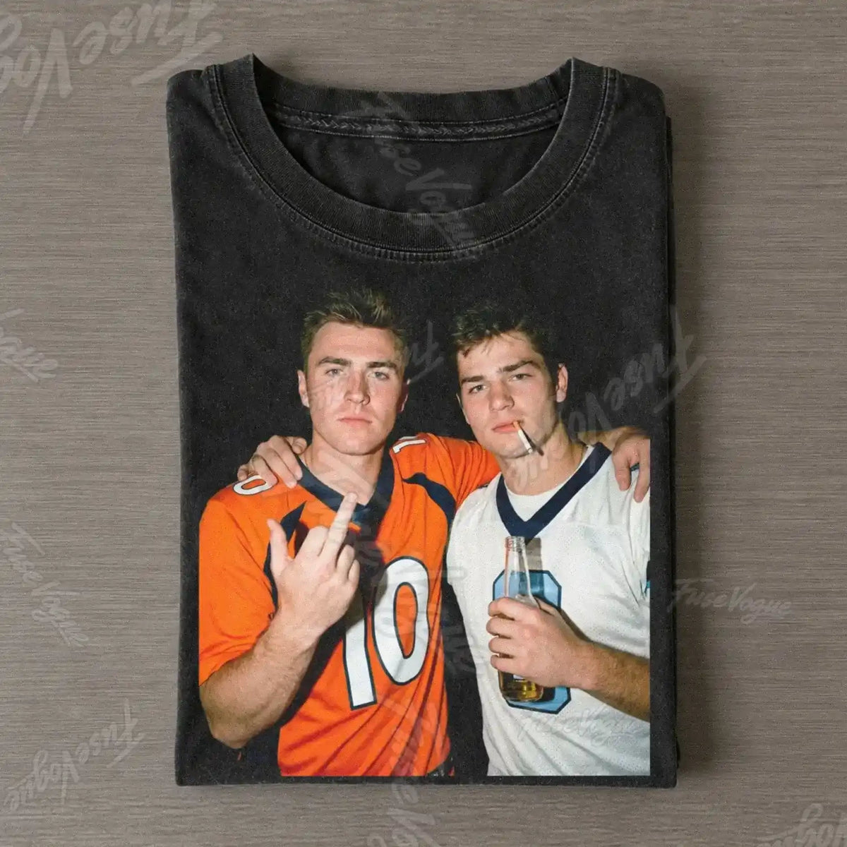 Bo Nix & Drake Maye Football T-shirt - FUSEVOGUE