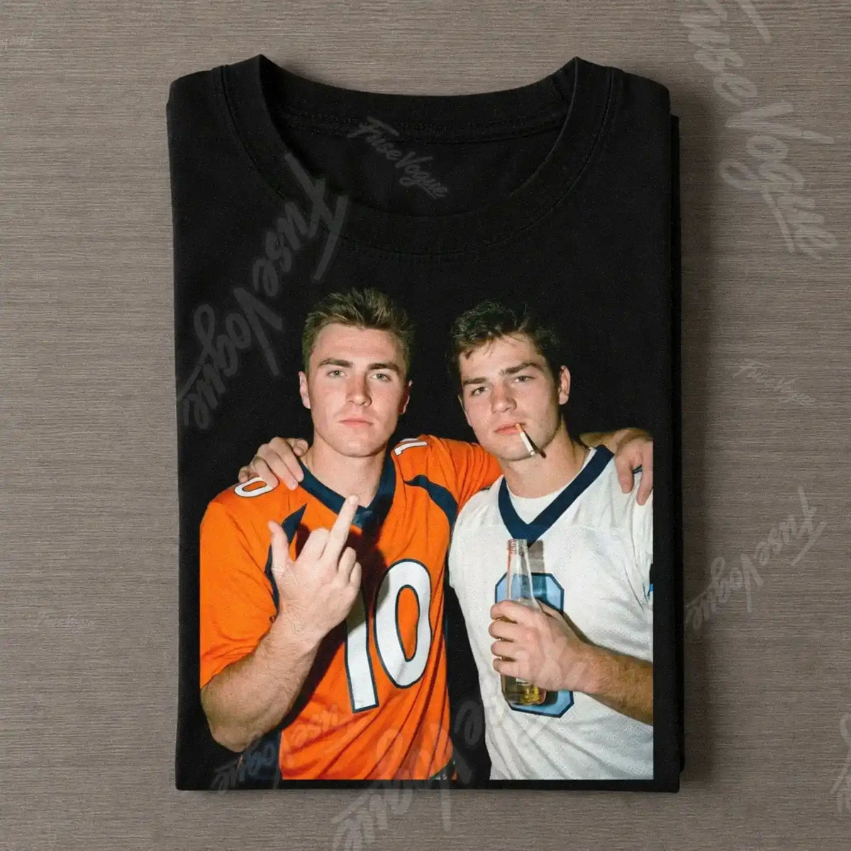 Bo Nix & Drake Maye Football T-shirt - FUSEVOGUE