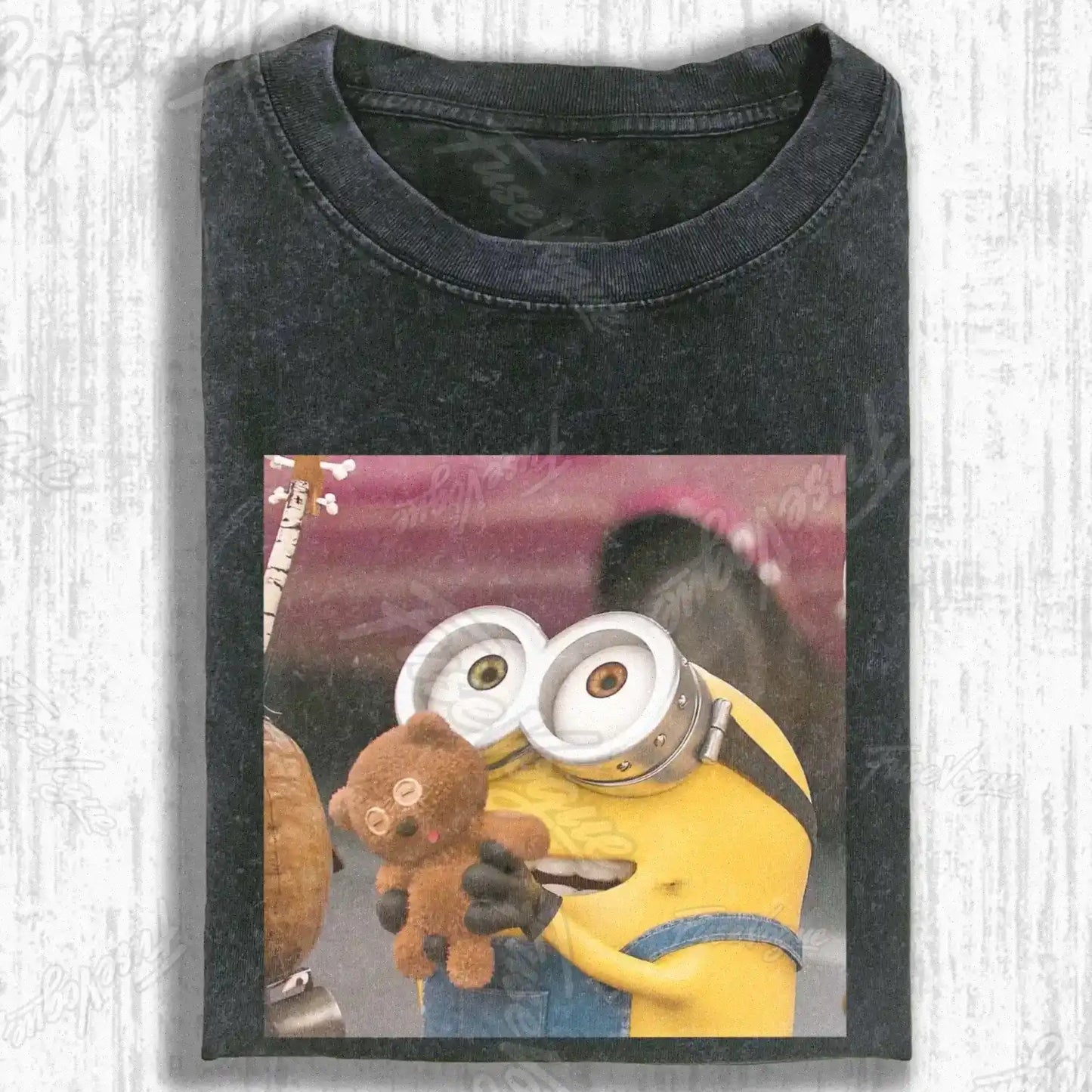 CARTOON YELLOW FIGURE  T-SHIRT - FUSEVOGUE