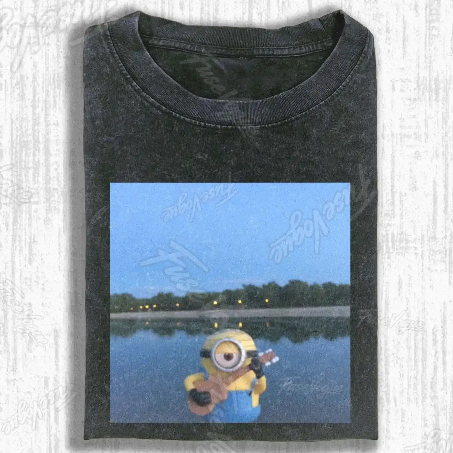 CARTOON YELLOW FIGURE  T-SHIRT - FUSEVOGUE
