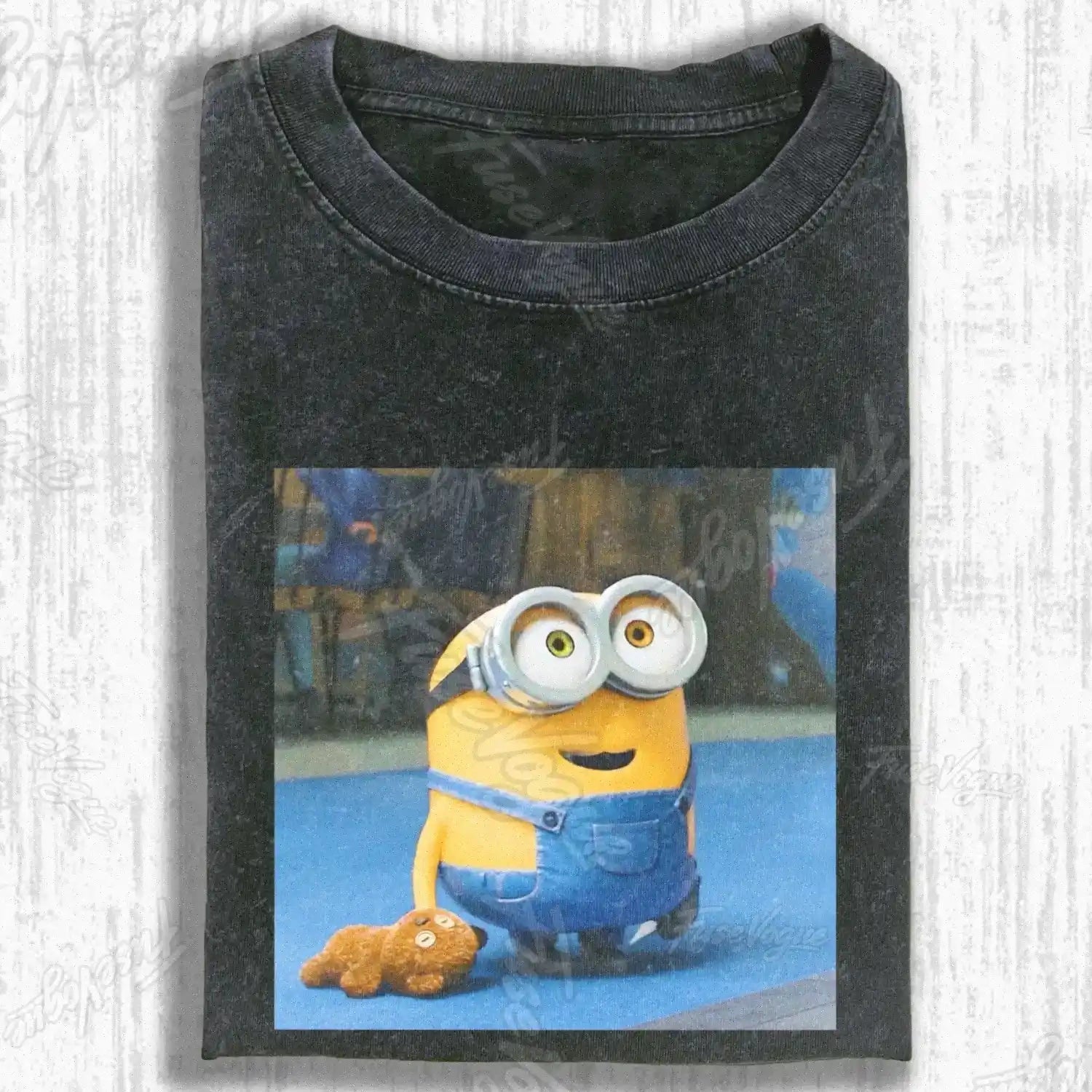 CARTOON YELLOW FIGURE  T-SHIRT - FUSEVOGUE
