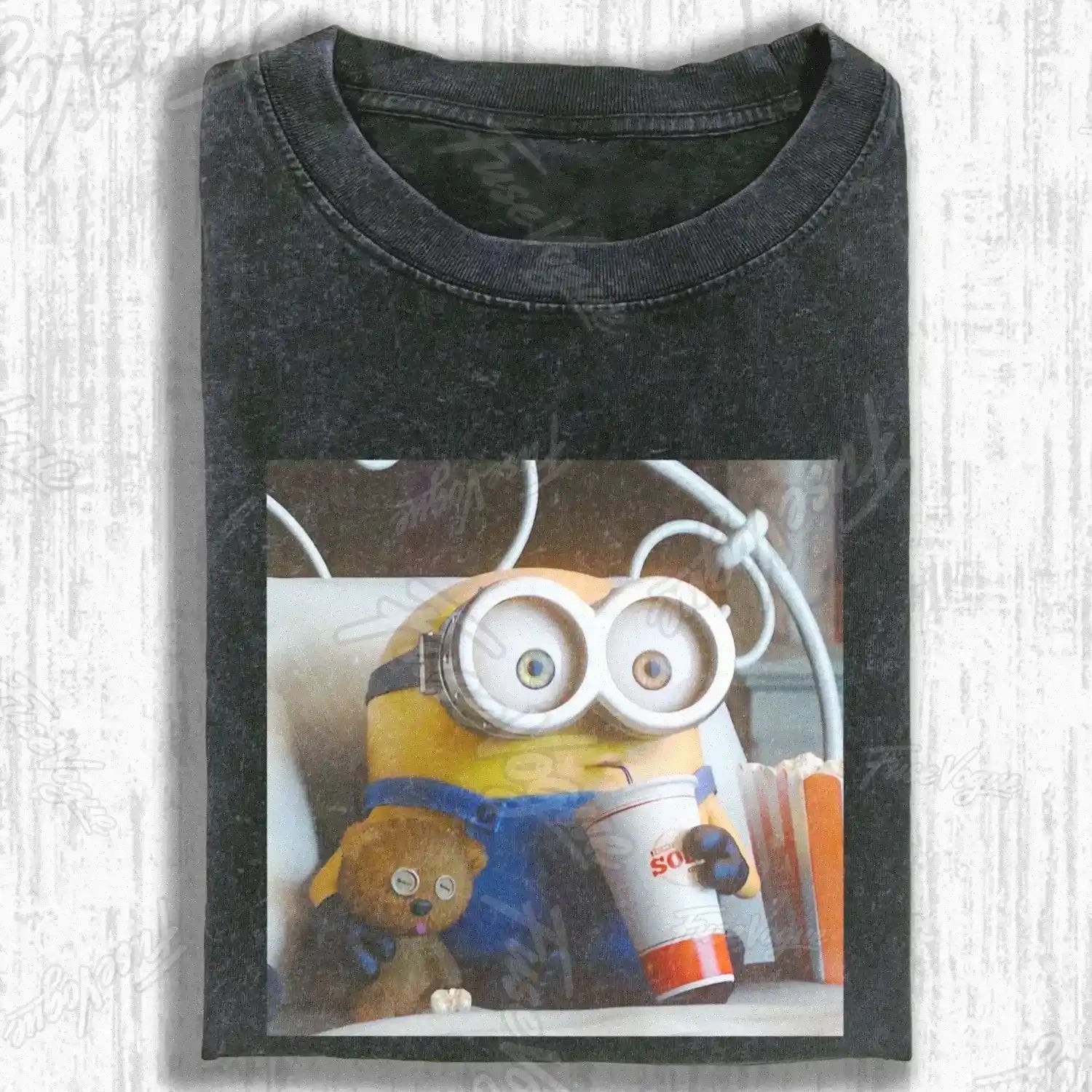 CARTOON YELLOW FIGURE  T-SHIRT - FUSEVOGUE