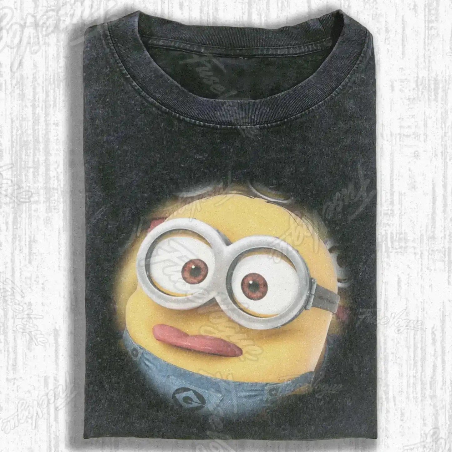 CARTOON YELLOW FIGURE  T-SHIRT - FUSEVOGUE