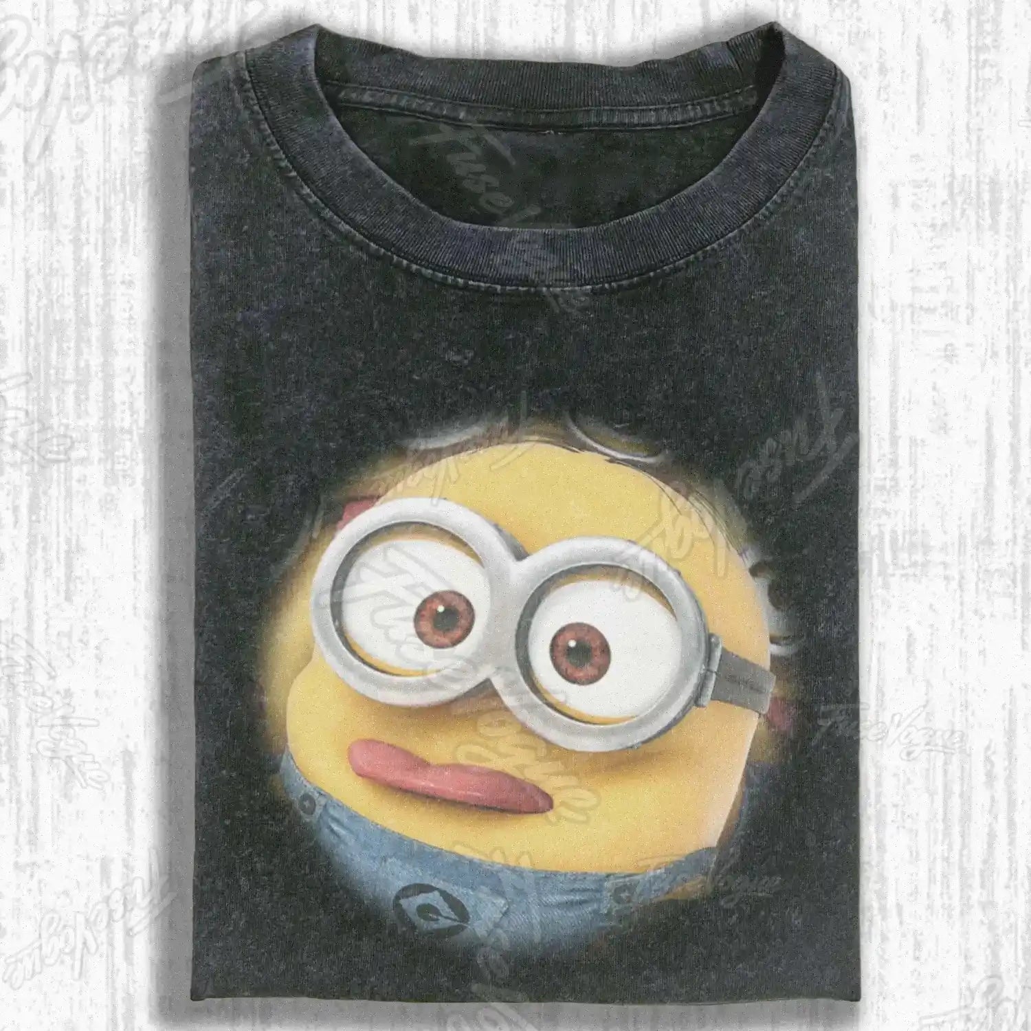 CARTOON YELLOW FIGURE  T-SHIRT - FUSEVOGUE