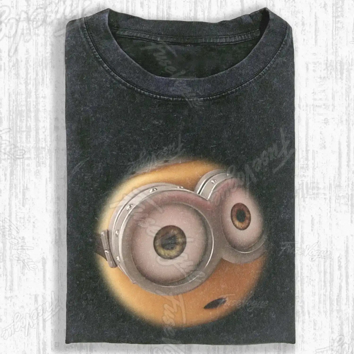 CARTOON YELLOW FIGURE  T-SHIRT - FUSEVOGUE