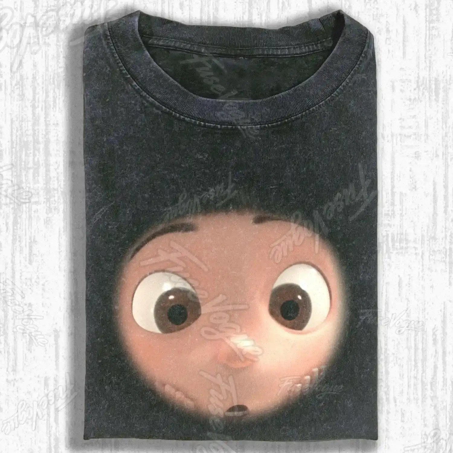 CARTOON YELLOW FIGURE  T-SHIRT - FUSEVOGUE