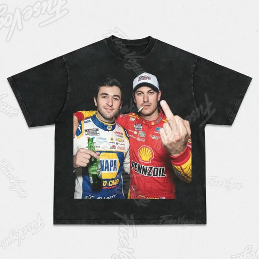 CHASE ELLIOTT & JOEY LOGANO TEE - FUSEVOGUE