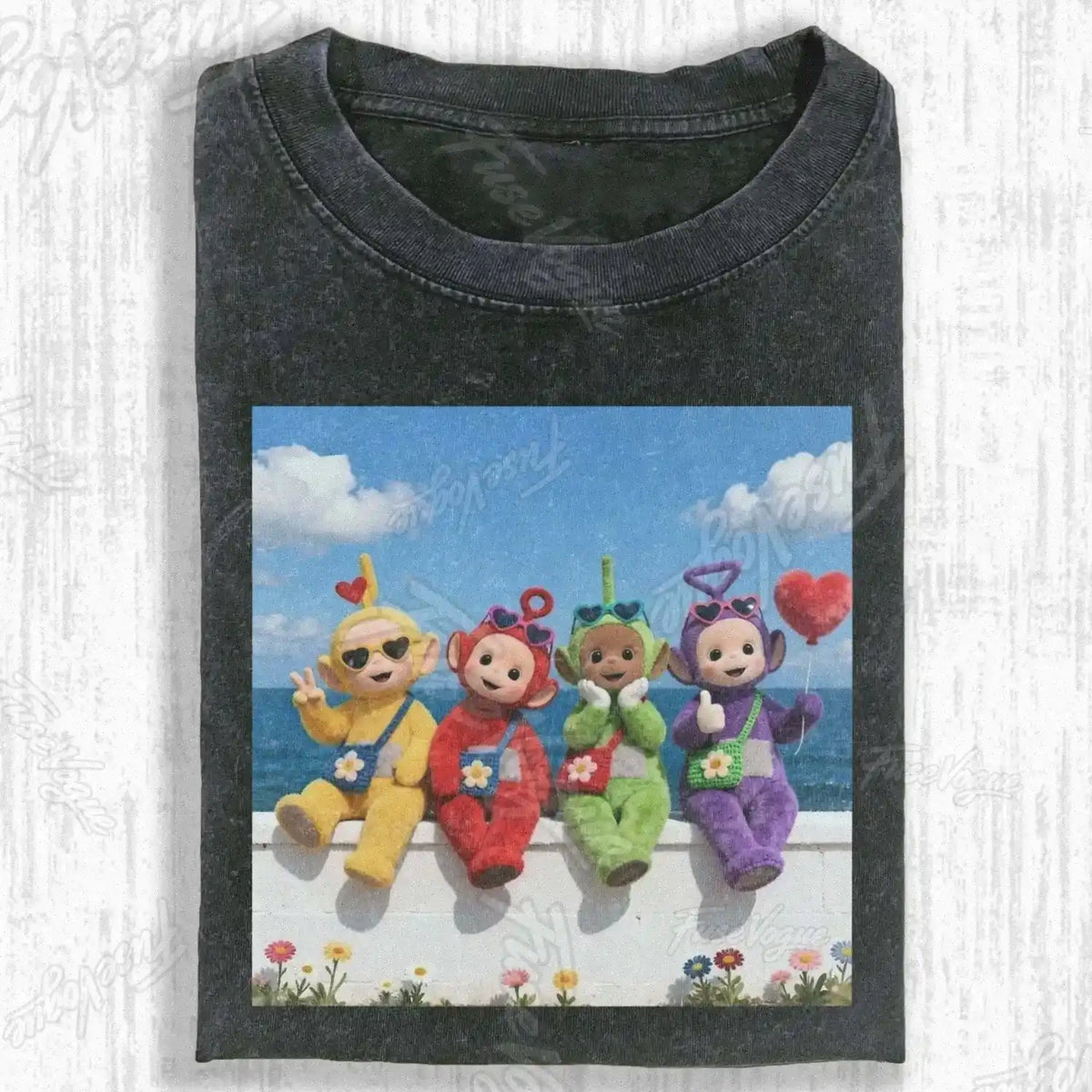 CHEERFUL SEASIDE SQUAD T-SHIRT - FUSEVOGUE