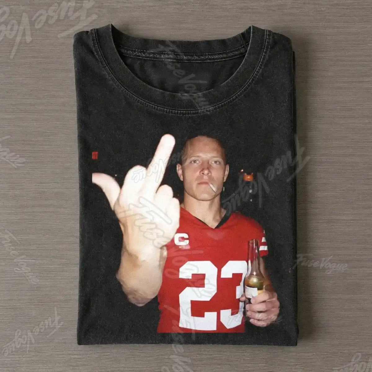 Christian McCaffrey Football T-shirt - FUSEVOGUE