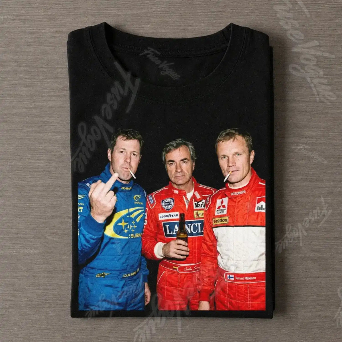 Colin McRae & Carlos Sainz Sr & Tommi Mäkinen 丨WRC T-shirt - FUSEVOGUE
