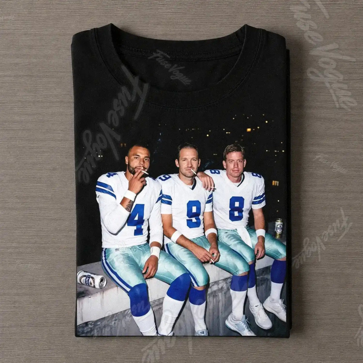 Dak Prescott & Tony Romo & Troy Aikman Football T-shirt - FUSEVOGUE