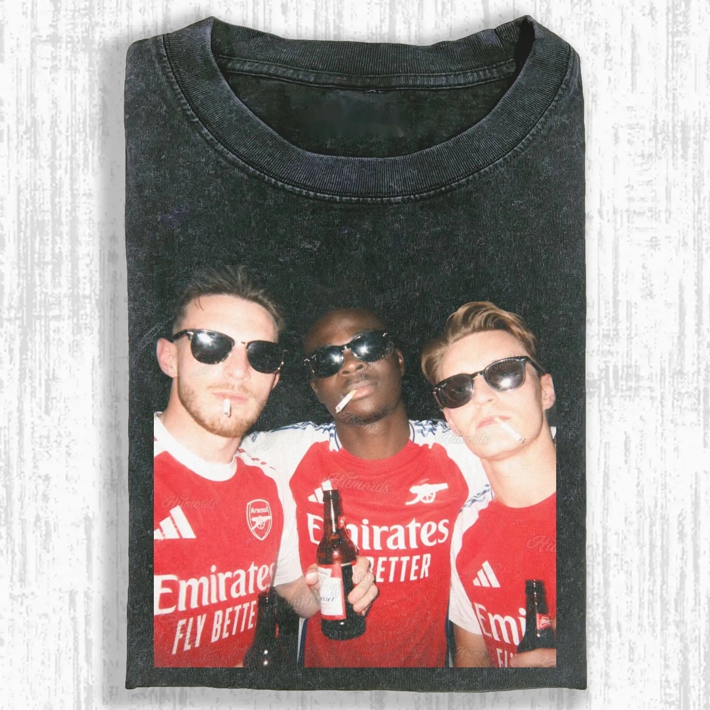Declan Rice ＆ Martin Ødegaard ＆ Bukayo Saka T-shirt - FuseVogue