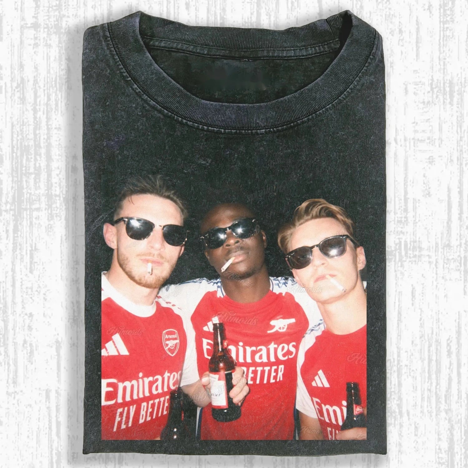 Declan Rice ＆ Martin Ødegaard ＆ Bukayo Saka T-shirt - FuseVogue