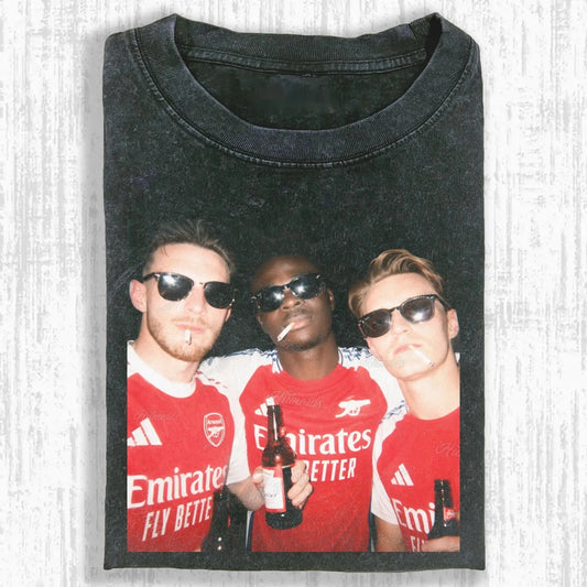 Declan Rice ＆ Martin Ødegaard ＆ Bukayo Saka T-shirt - FuseVogue