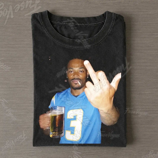 DJ3 Football Tee - FUSEVOGUE