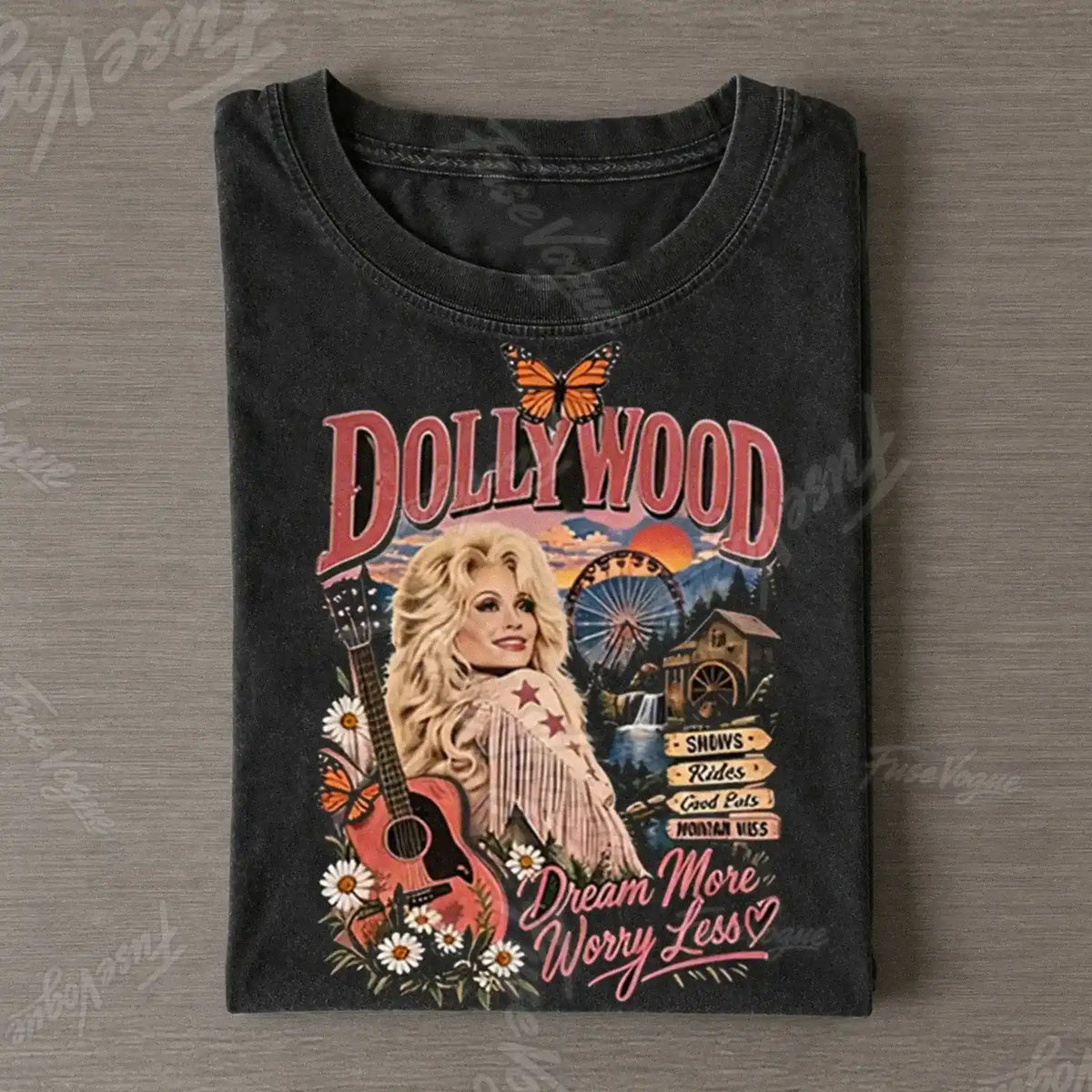 Dolly Parton Music T-shirt - FUSEVOGUE