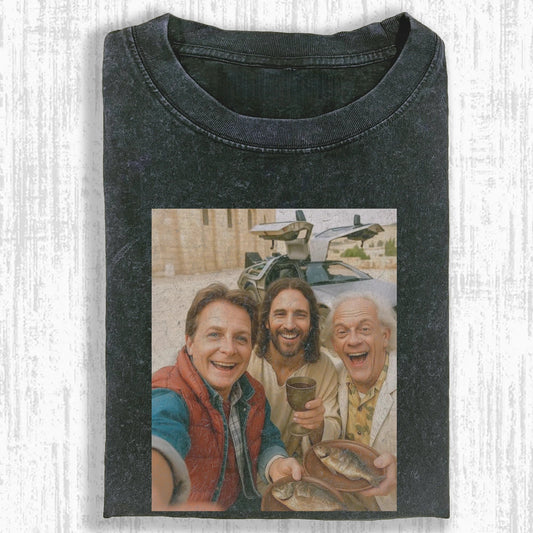 JESUS & BTTF T-SHIRT