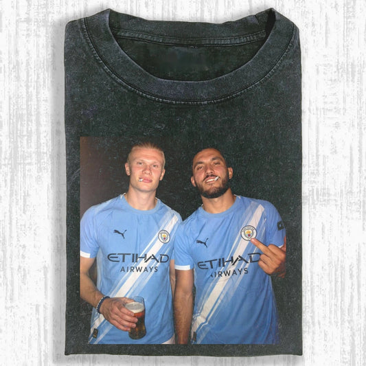 Erling Haaland ＆ Rayan Cherki Tee - FuseVogue