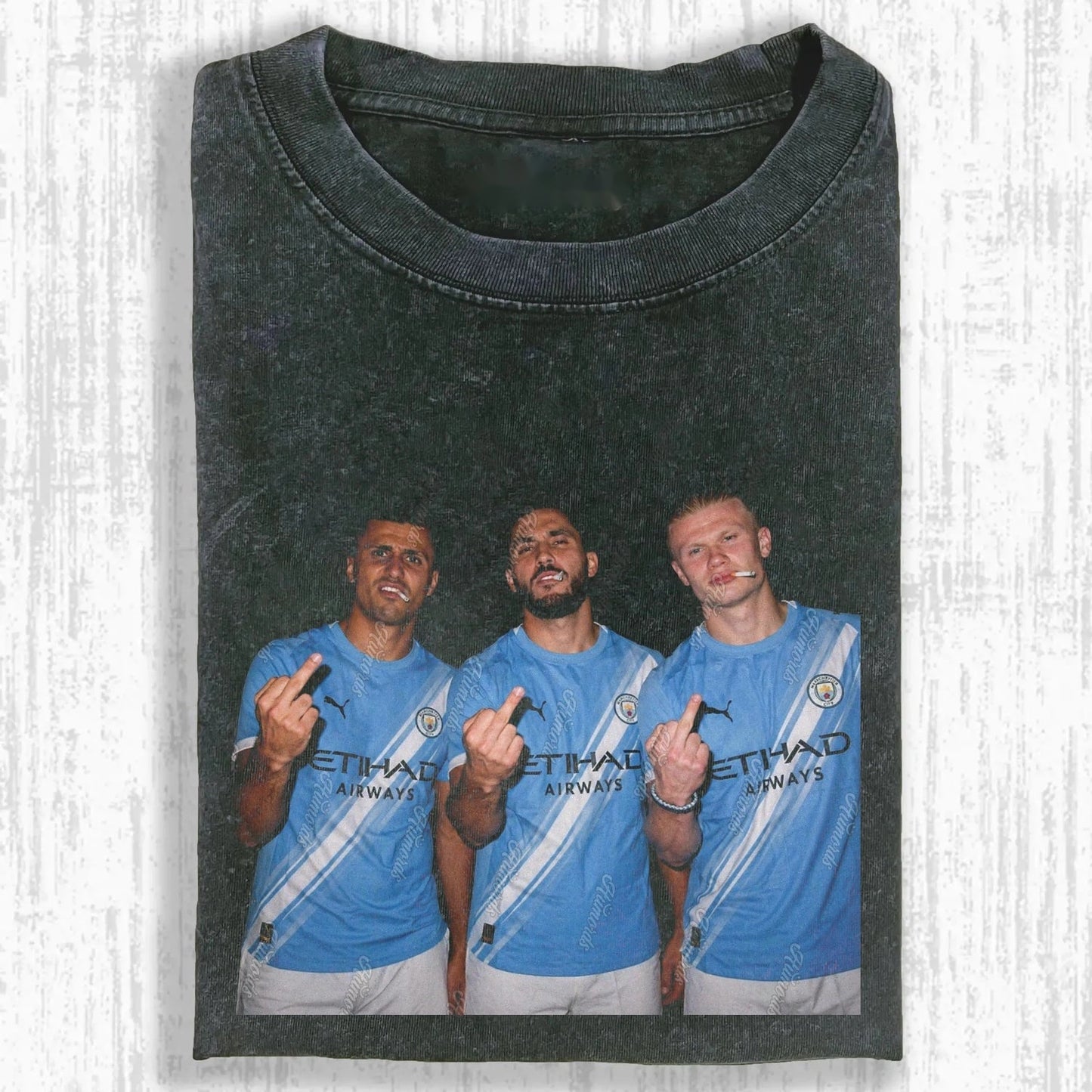 Erling Haaland ＆ Rodri ＆ Rayan Cherki Tee 2.0 - FuseVogue