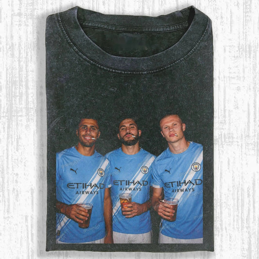Erling Haaland ＆ Rodri ＆ Rayan Cherki Tee 3.0 - FuseVogue