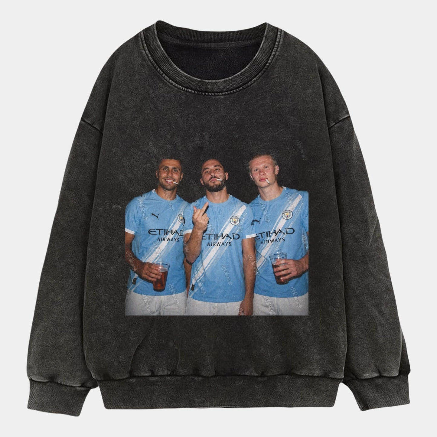 Erling Haaland ＆ Rodri ＆ Rayan Cherki Tee - FuseVogue