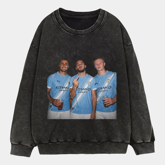Erling Haaland ＆ Rodri ＆ Rayan Cherki Tee - FuseVogue