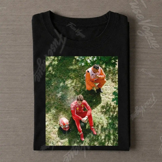 F1 Monza GP Charles Leclerc Crash Iconic Shot Funny T-shirt - FUSEVOGUE