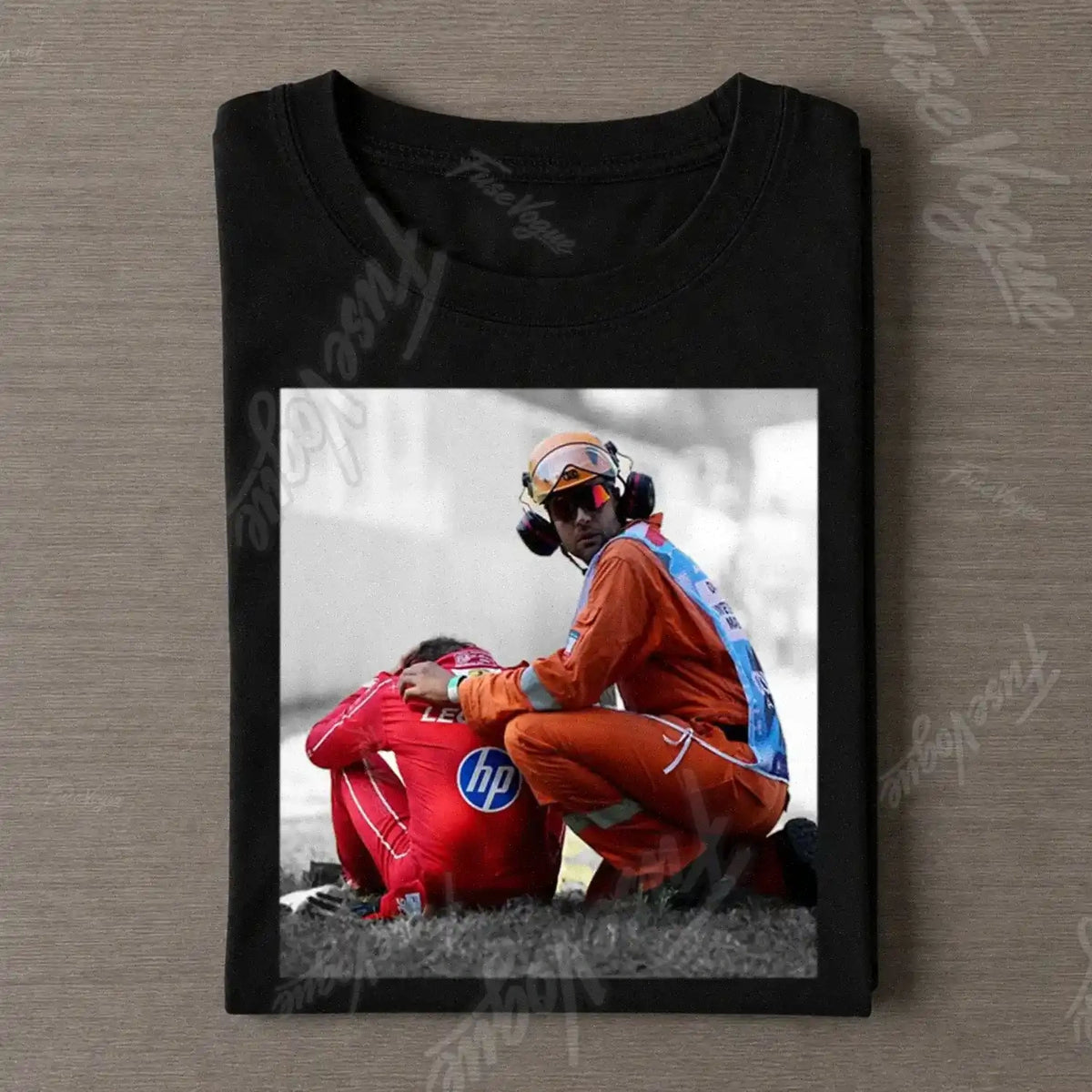 F1 Monza GP Charles Leclerc Crash Iconic Shot T-shirt - FUSEVOGUE