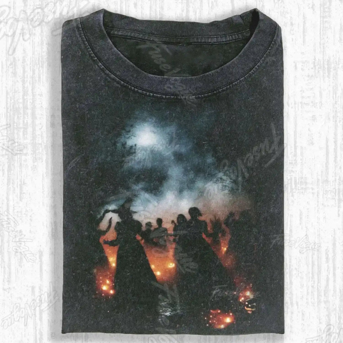FOGGY NIGHT FIRE DANCE T-SHIRT - FUSEVOGUE