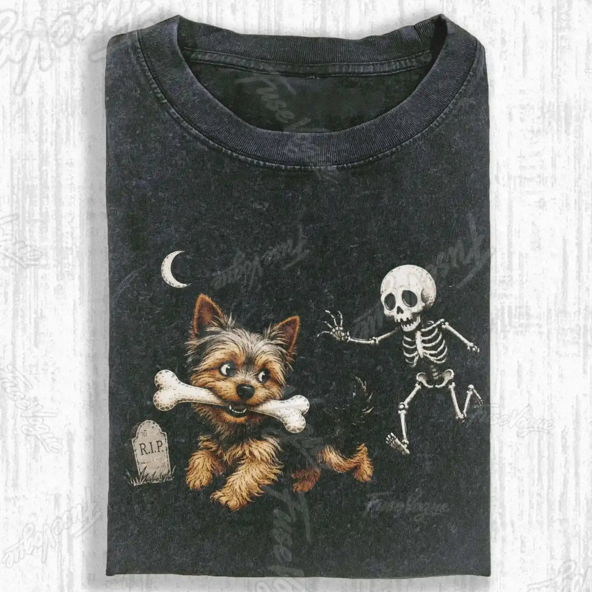 FUNNY YORKSHIRE TERRIER HALLOWEEN T-SHIRT - FUSEVOGUE