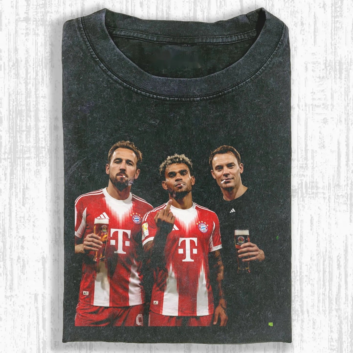 Harry Kane ＆ Manuel Neuer ＆ Luis Díaz Tee - FuseVogue