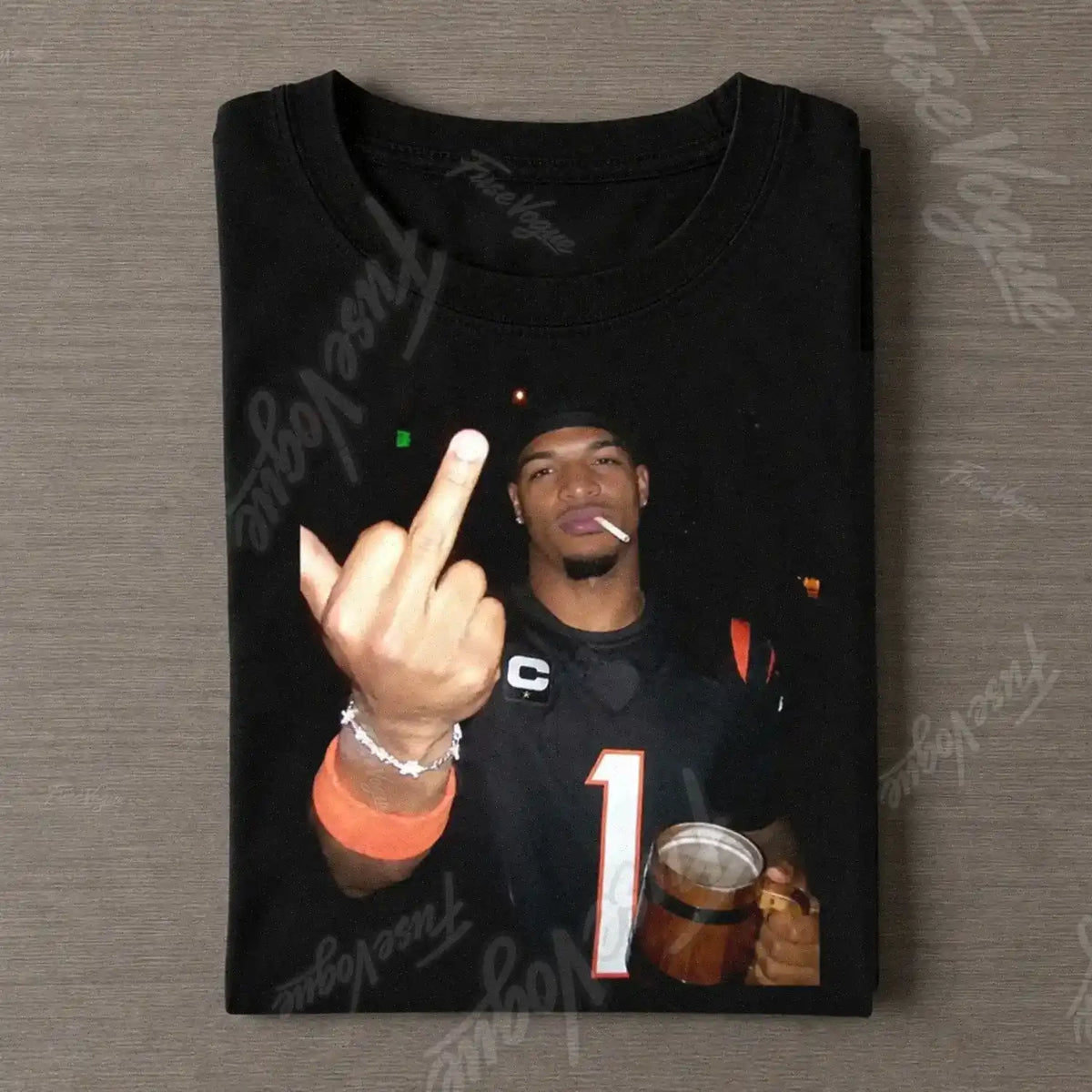 Ja'Marr Chase Football T-shirt - FUSEVOGUE
