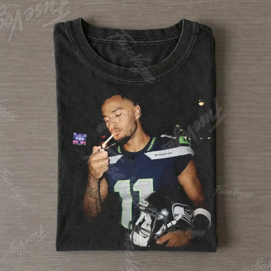 Jaxon Smith-Njigba Football T-shirt - FUSEVOGUE