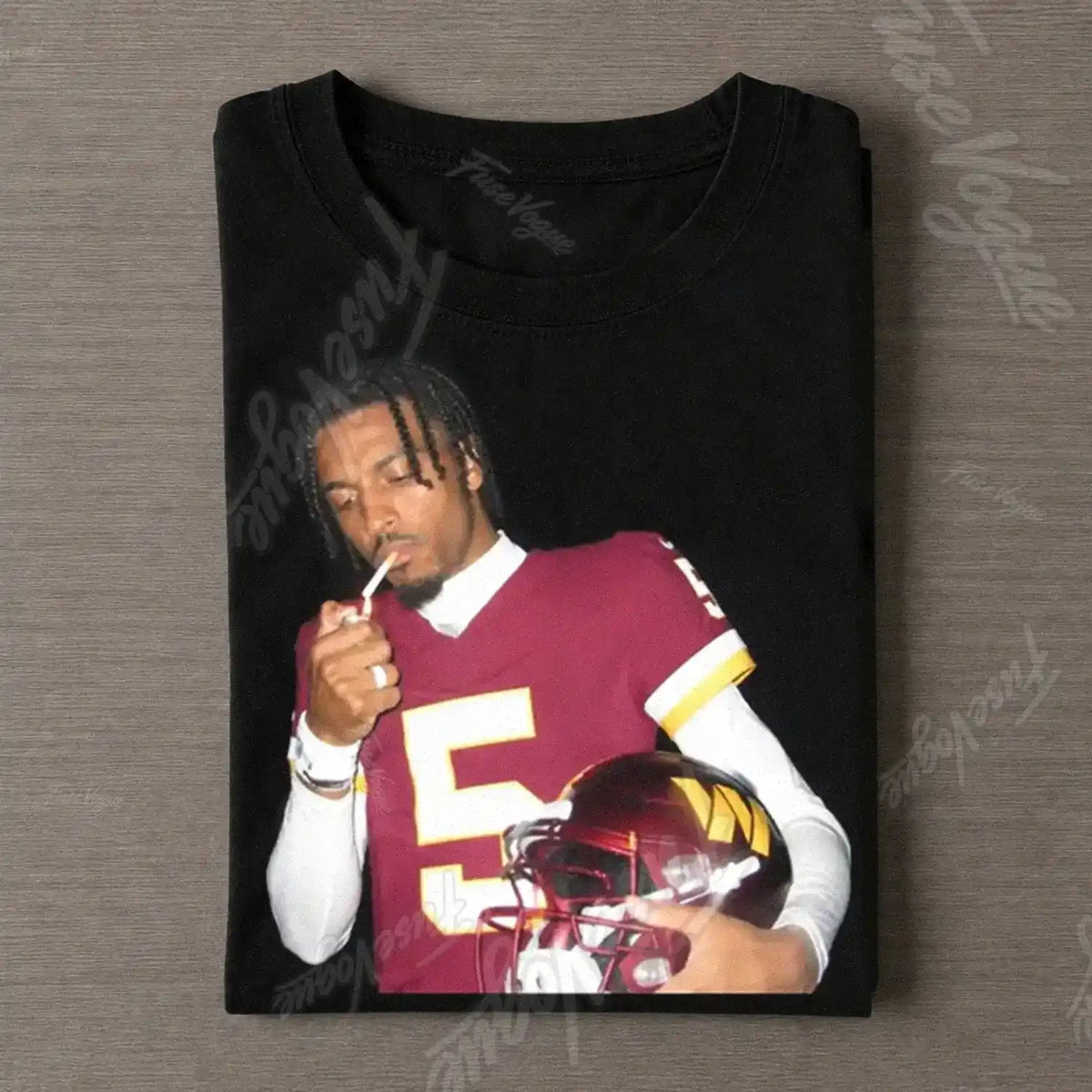 Jayden Daniels Football T-shirt - FUSEVOGUE