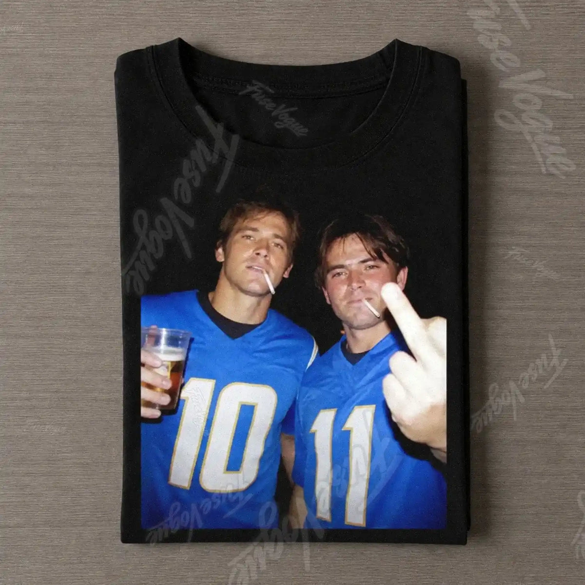 JH10 & CD11 Football Tee - FUSEVOGUE