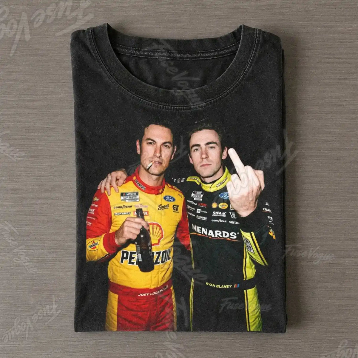 Joey Logano & Ryan Blaney Nascar T-shirt - FUSEVOGUE