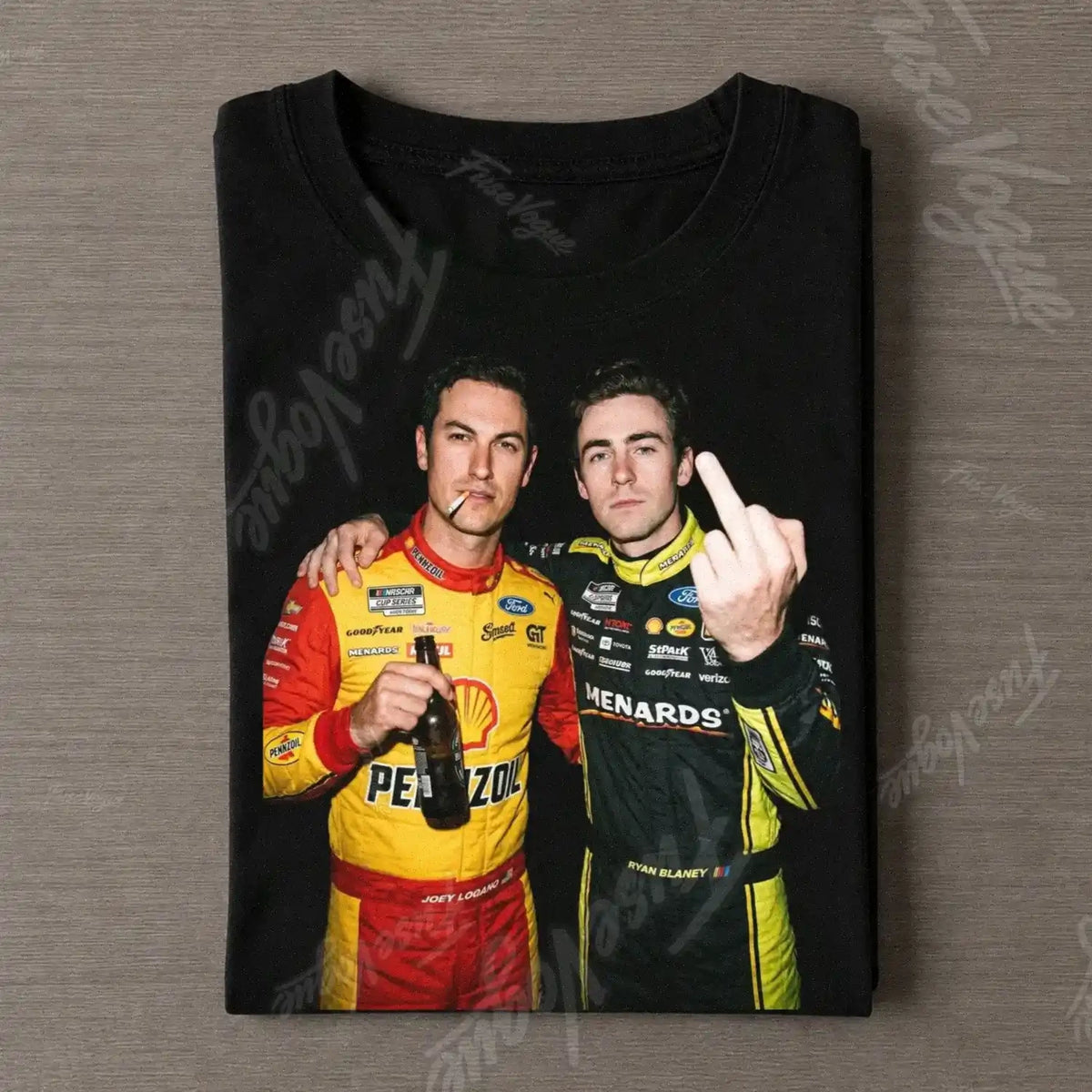 Joey Logano & Ryan Blaney Nascar T-shirt - FUSEVOGUE