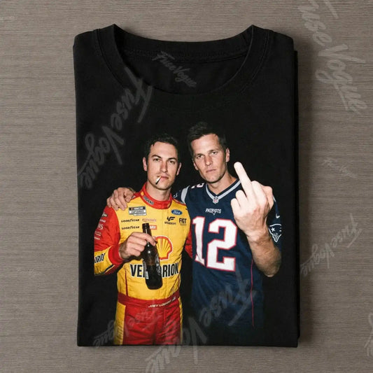Joey Logano & Tom Brady T-shirt - FUSEVOGUE