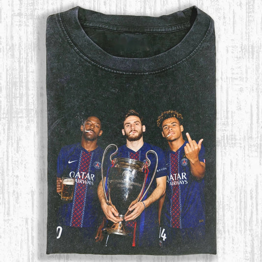 Khvicha Kvaratskhelia ＆ Désiré Doué ＆ Ousmane Dembélé Tee 2.0 - FuseVogue