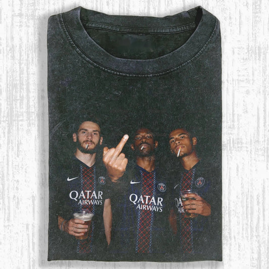 Khvicha Kvaratskhelia ＆ Désiré Doué ＆ Ousmane Dembélé Tee - FuseVogue