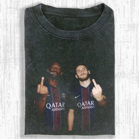 Khvicha Kvaratskhelia ＆ Ousmane Dembélé Tee 2.0 - FuseVogue