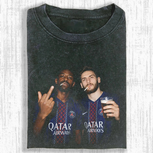 Khvicha Kvaratskhelia ＆ Ousmane Dembélé Tee 4.0 - FuseVogue