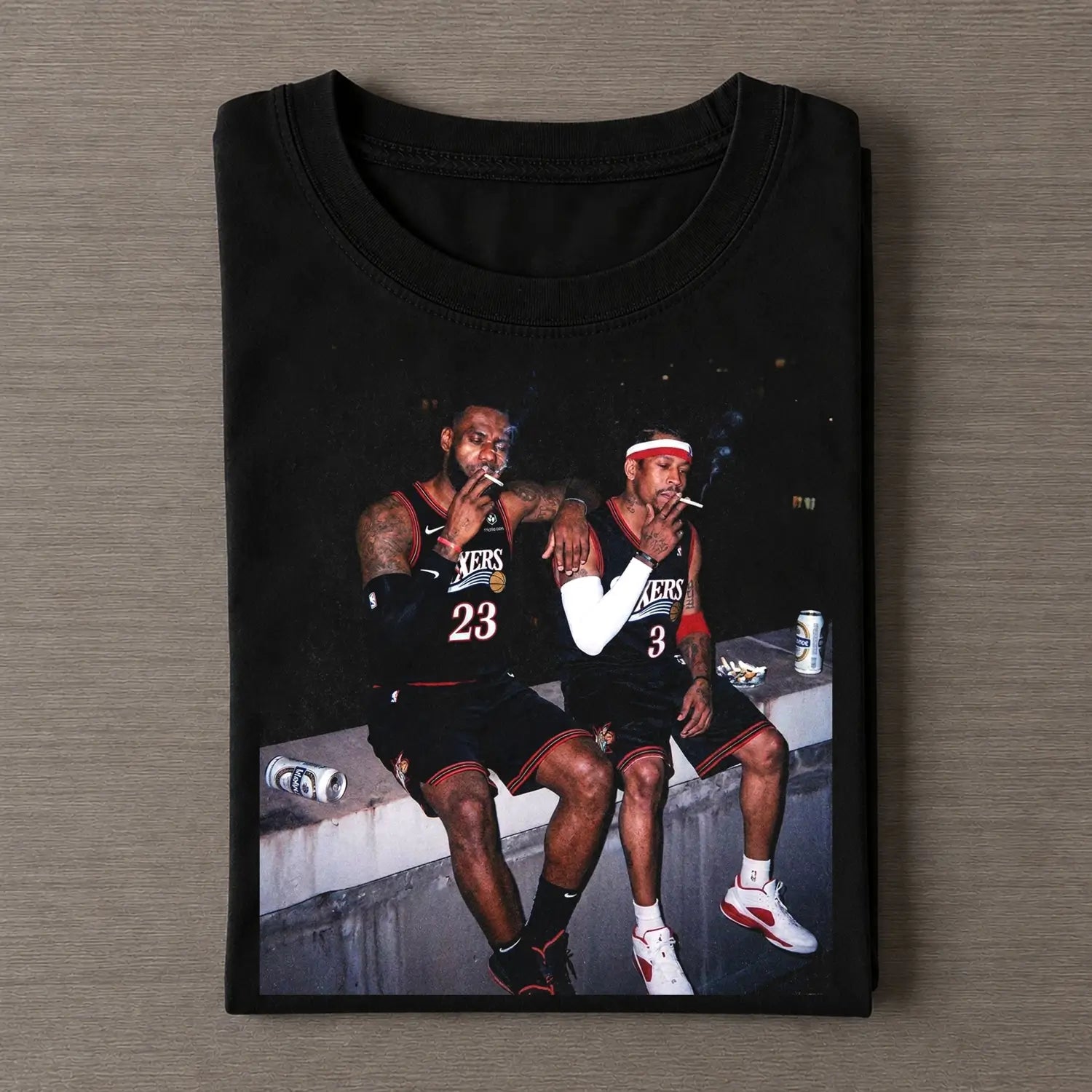 LeBron James & Allen Iverson Funny Tee 1 - FUSEVOGUE