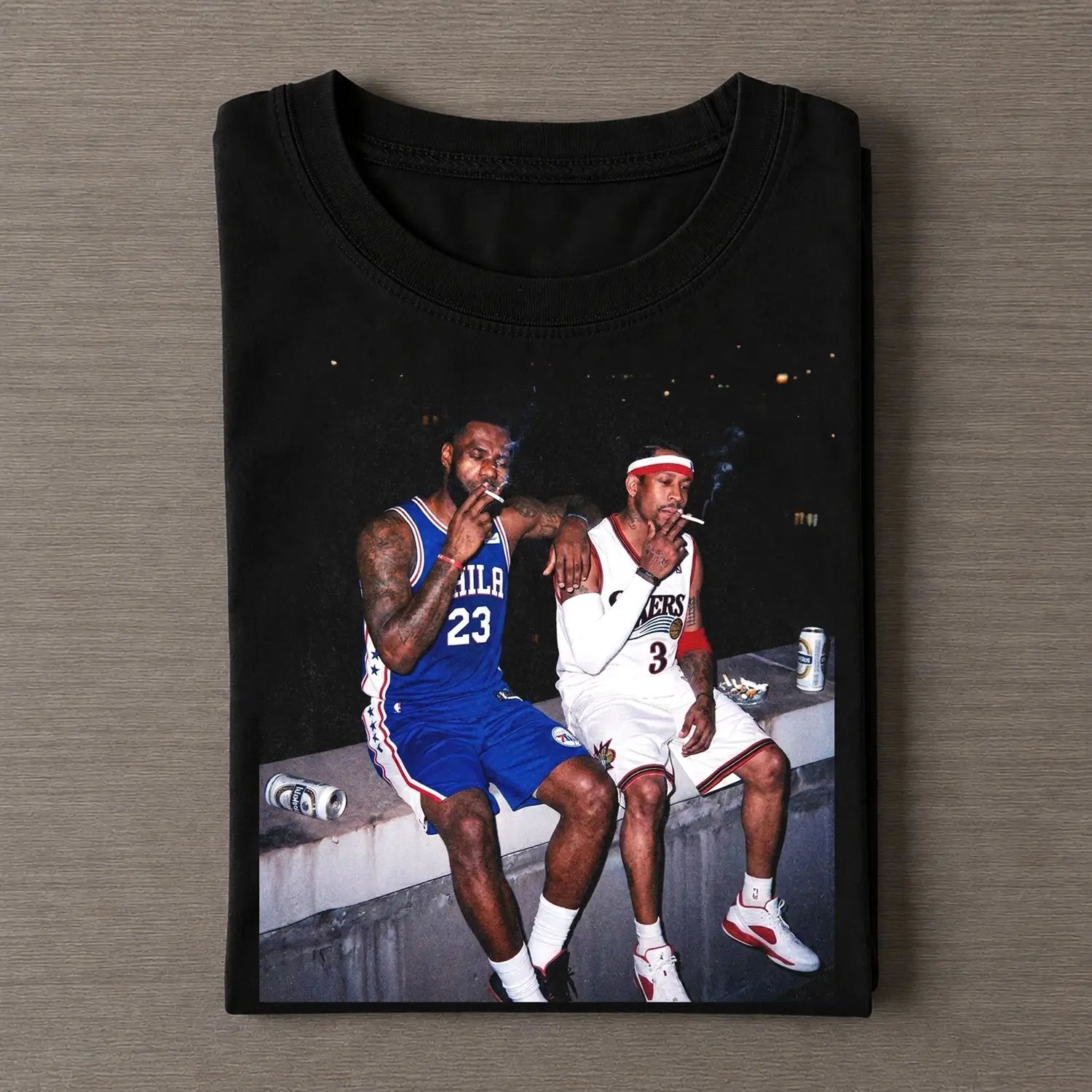 LeBron James & Allen Iverson Funny Tee 2 - FUSEVOGUE