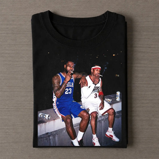 LeBron James & Allen Iverson Funny Tee 2 - FUSEVOGUE